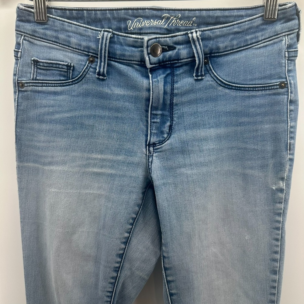Universal Thread Jeggings Womens 4/27R Blue‎ Denim Stretch Mid Rise 5-Pocket